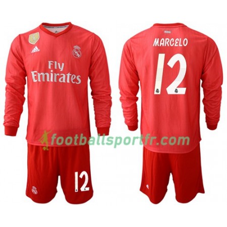 Tenue Real Madrid Marcelo 12 Enfant Troisieme 2018-2019 Maillot de Foot ML